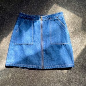 Refuge mini denim skirt